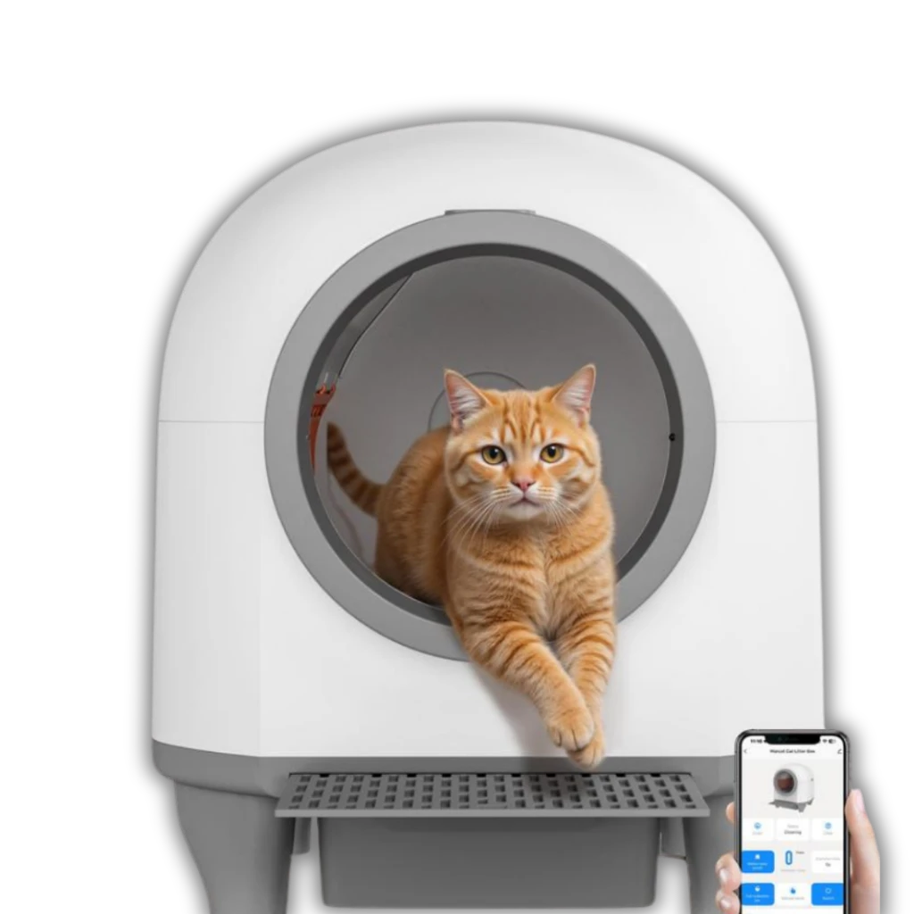 AutoPaws War Cat with app tracking on your phone