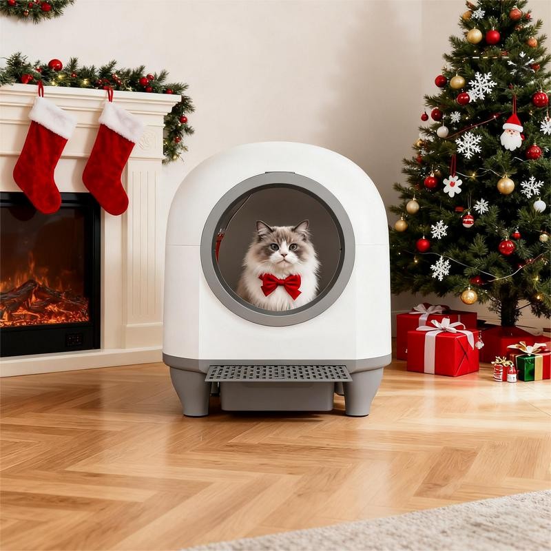 War Cat litter box in a living room